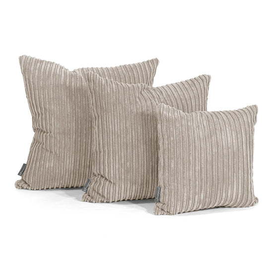 Kissen 47 x 47cm - Cord Nerzfarben 02