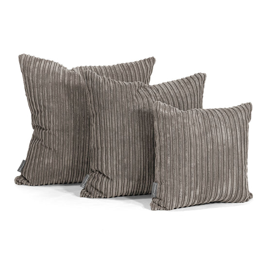 Kissen 47 x 47cm - Cord Schiefergrau 02