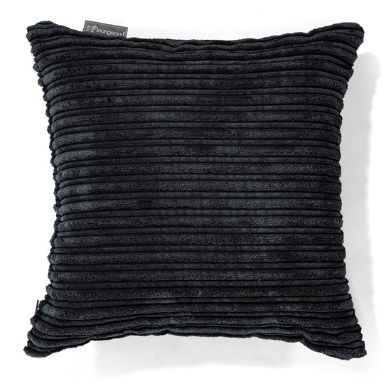 Kissen 47 x 47cm - Cord Schwarz 01