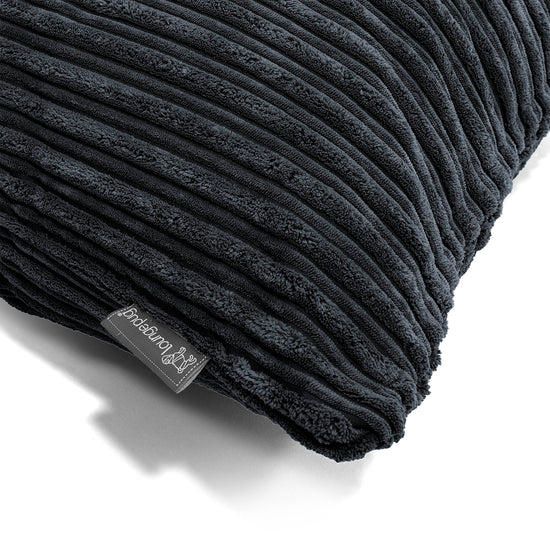 Kissen 47 x 47cm - Cord Schwarz 03