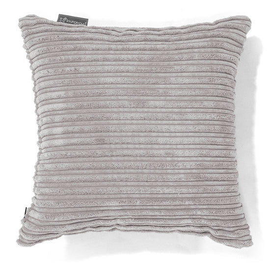 Dekokissen / Sofa Kissenbezug 47 x 47cm - Cord Silber 01
