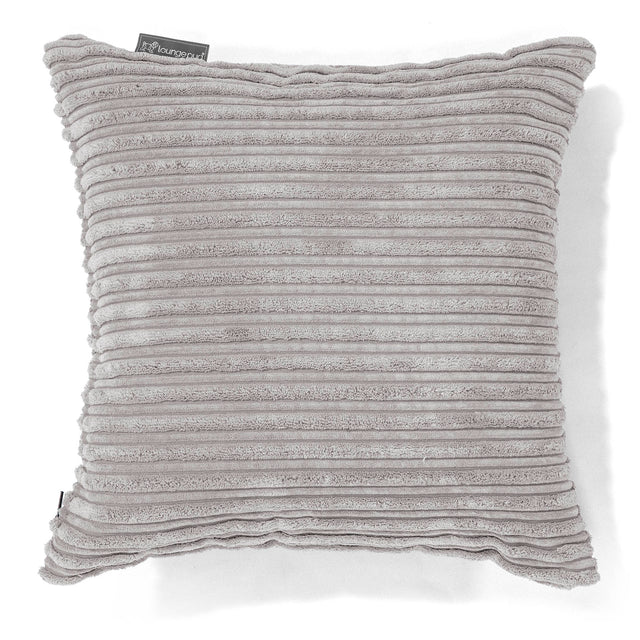 Dekokissen / Sofa Kissenbezug 47 x 47cm - Cord Silber 01
