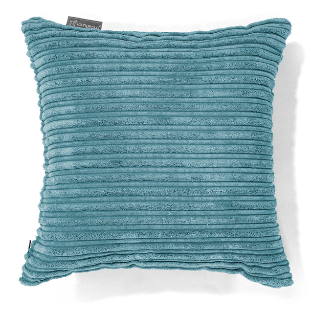 Kissen 47 x 47cm - Cord Türkis 01