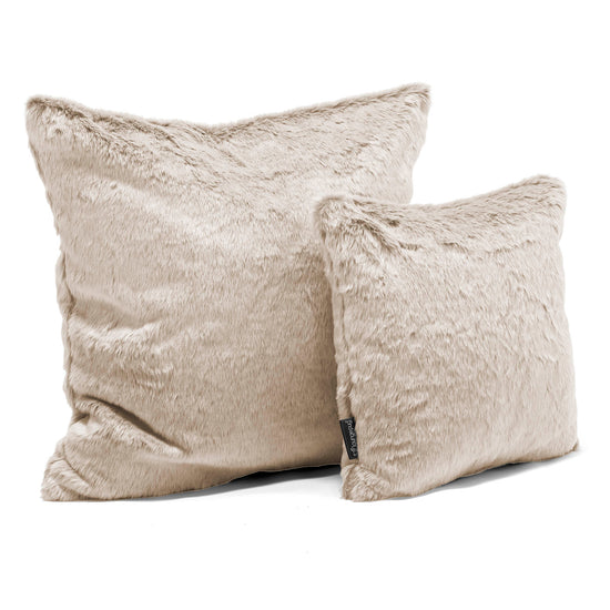 Kissen 47 x 47cm - Kaninchen Kunstfell Goldbraun 02