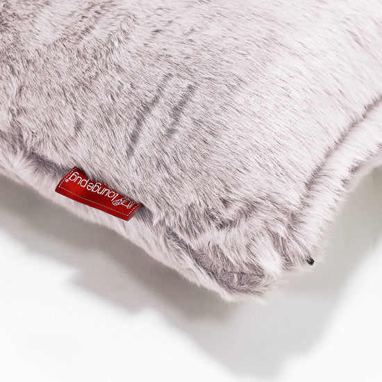 Kissen 47 x 47cm - Kaninchen Kunstfell Pastellrosa 03