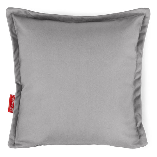 Dekokissen / Sofa Kissenbezug 47 x 47cm - Veganes Leder Grau 01
