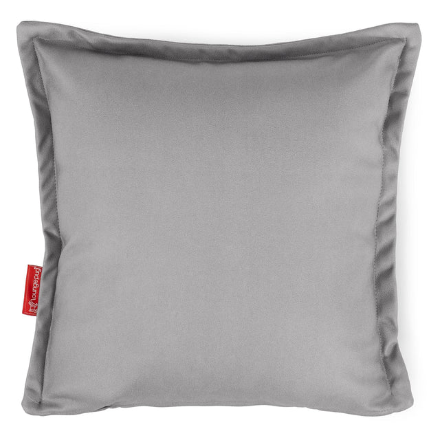 Dekokissen / Sofa Kissenbezug 47 x 47cm - Veganes Leder Grau 01