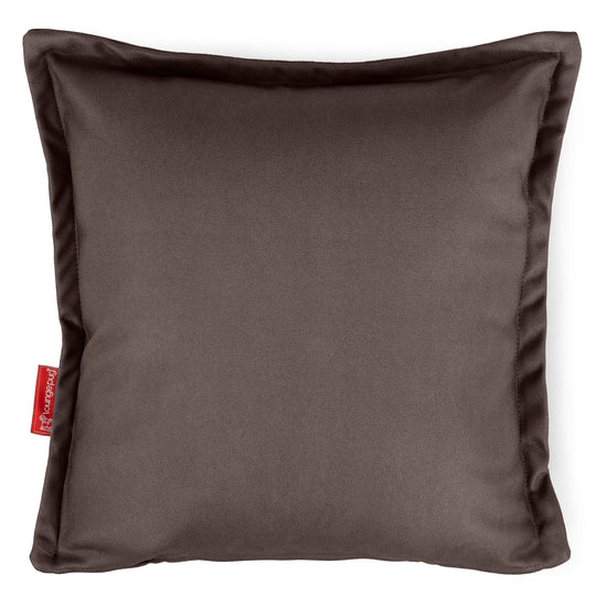 Dekokissen / Sofa Kissenbezug 47 x 47cm - Veganes Leder Schoko 01
