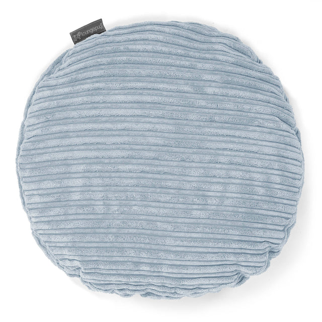Kissen Rund 50cm - Cord Baby Blau 01