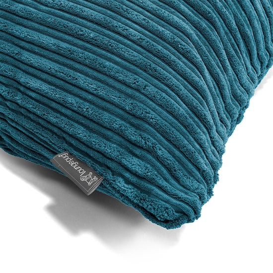 Kissen Rund 50cm - Cord Blaugrün 02