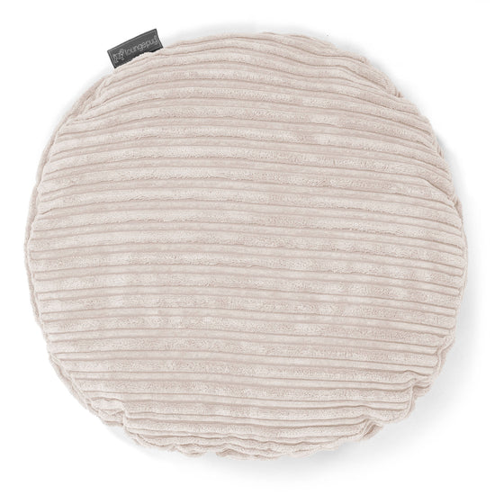 Kissen Rund 50cm - Cord Creme 01
