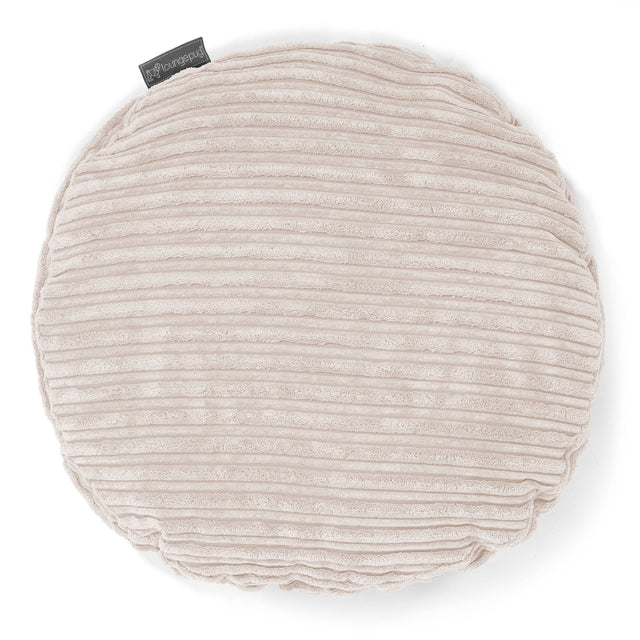 Kissen Rund 50cm - Cord Creme 01