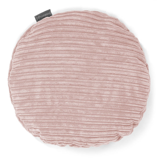 Kissen Rund 50cm - Cord Rosa 01
