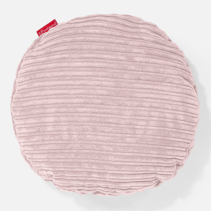 Kissen Rund 50cm - Cord Rosa 01
