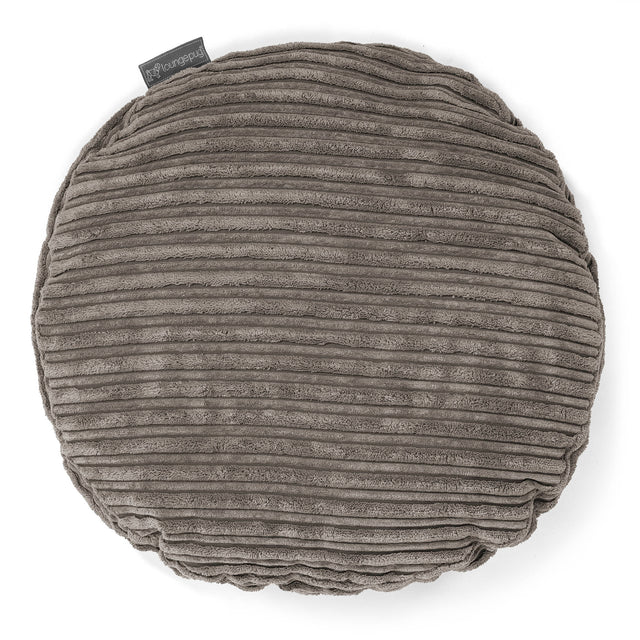 Kissen Rund 50cm - Cord Schiefergrau 01