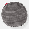 Kissen Rund 50cm - Cord Schiefergrau 01