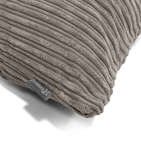 Kissen Rund 50cm - Cord Schiefergrau 02