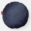 Kissen Rund 50cm - Samt Marineblau 01
