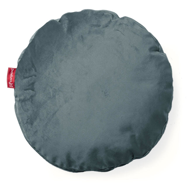 Kissen Rund 50cm - Samt Türkis 01