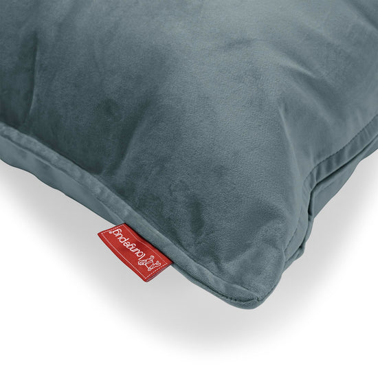 Kissen Rund 50cm - Samt Türkis 02