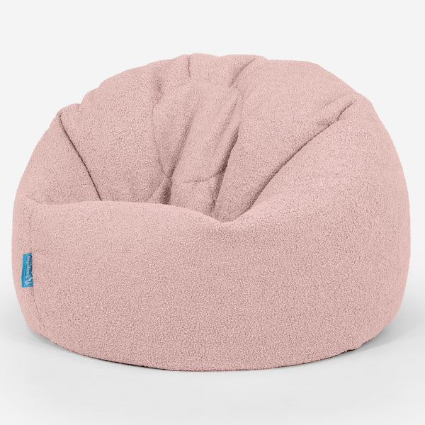 Klassicher Kindersessel Sitzsack 1-5 jahren - Bouclé Pink_01