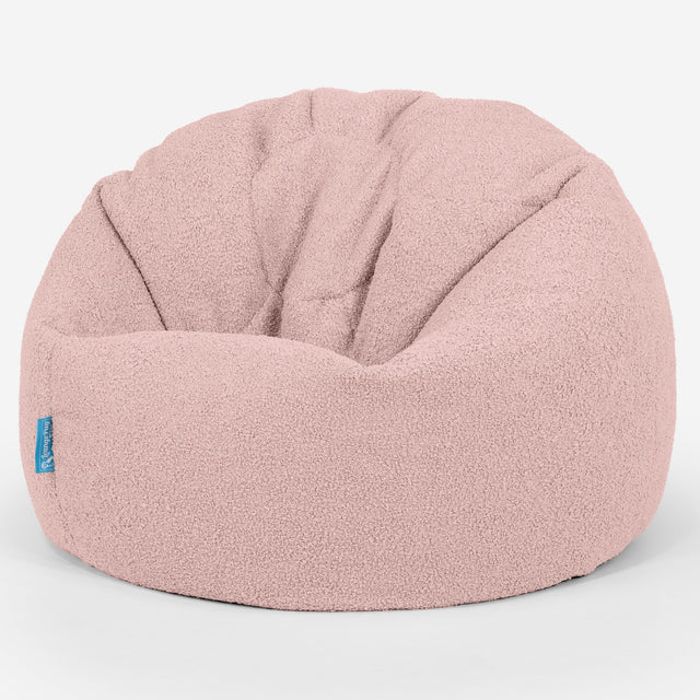Klassicher Kindersessel Sitzsack 1-5 jahren - Bouclé Pink_01