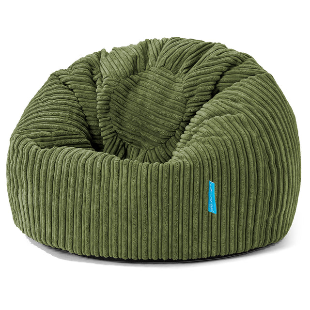 Klassicher Kindersessel Sitzsack 1-5 jahren - Cord Nadelwaldgrün_01