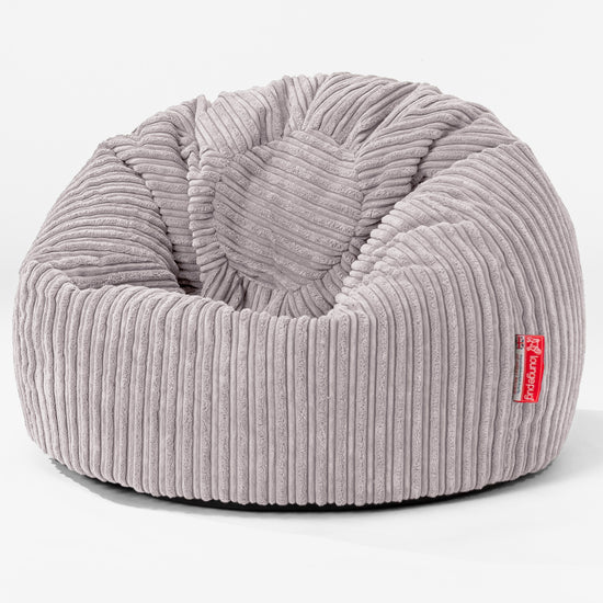Klassicher Kindersessel Sitzsack 1-5 jahren - Cord Silber_01