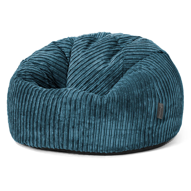 Klassischer Sitzsack Sessel - Cord Marineblau 01