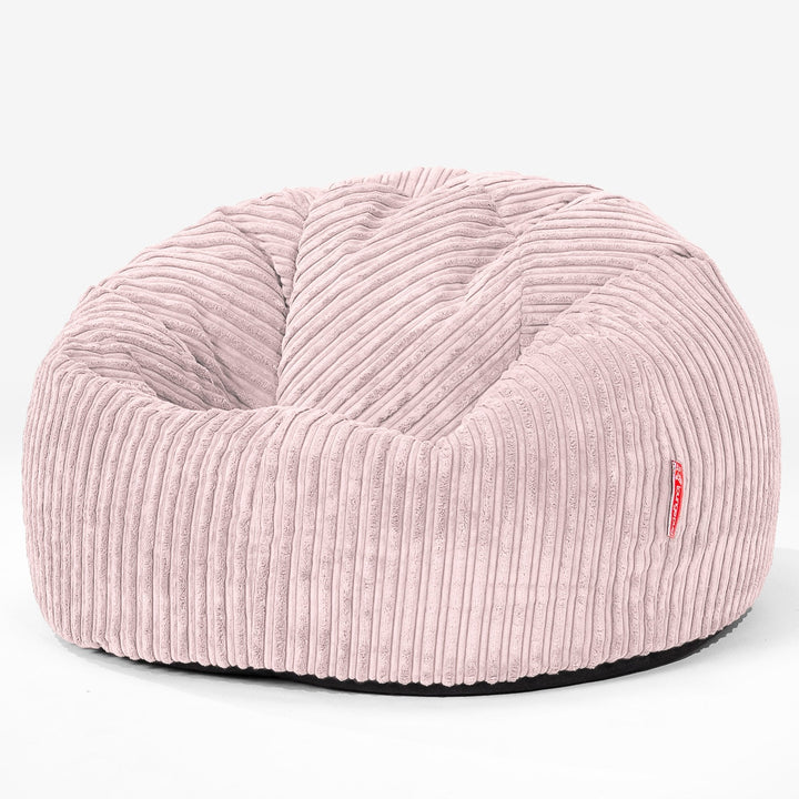 Klassischer Sitzsack Sessel - Cord Rosa 01