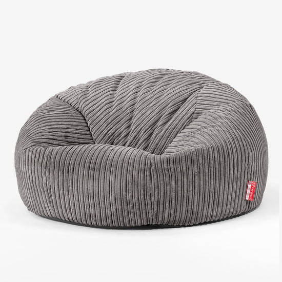 Kinder Sitzsack Sofa 6-14 Jahre - Cord Schiefergrau 02