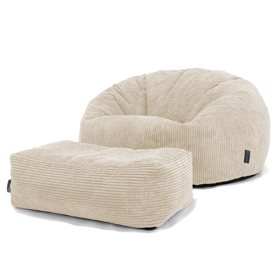 Kinder Sitzsack Sofa 6-14 Jahre - Pom-Pom Creme 03