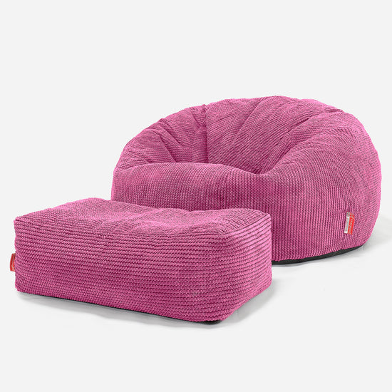 Kinder Sitzsack Sofa 6-14 Jahre - Pom-Pom Pink 03