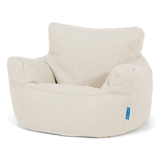 Klein Kindersessel Sitzsack 1-3 jahren - Bouclé Elfenbein_01