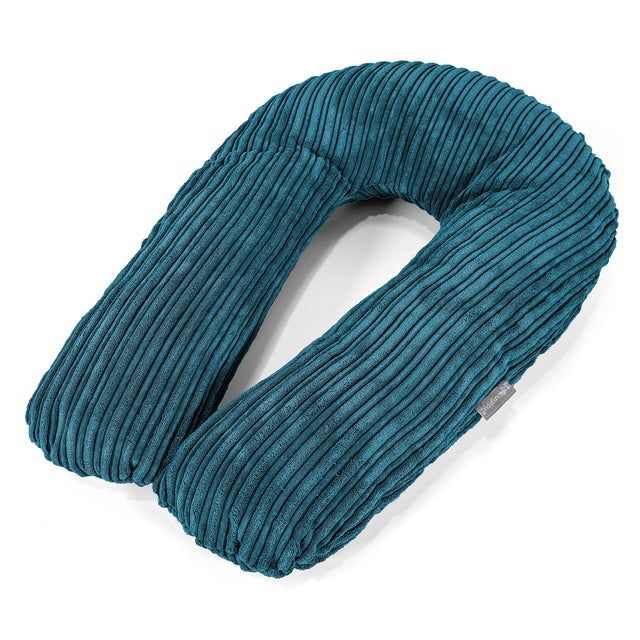Knuddelkissen - Cord Blaugrün 01