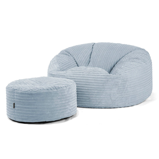Mammoth Sofa Sitzsack XXL - Cord Baby Blau 04