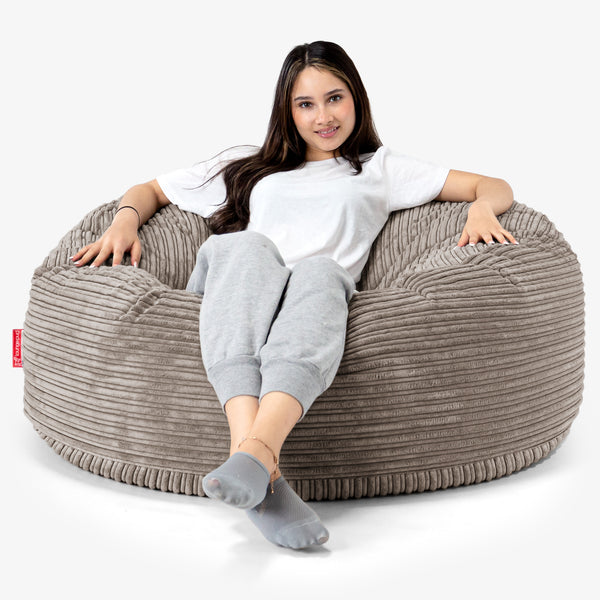 Mammoth Sofa Sitzsack XXL - Cord Beigegrau 01