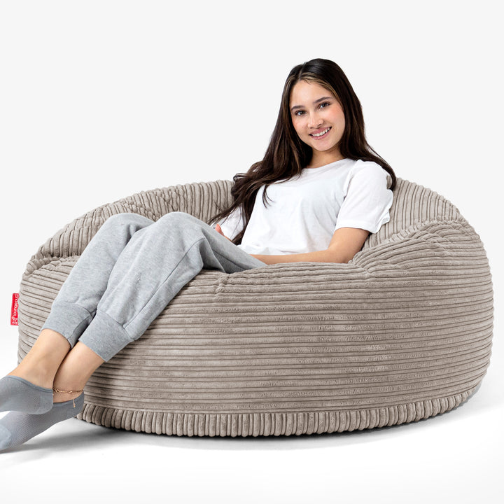 Mammoth Sofa Sitzsack XXL - Cord Beigegrau 02