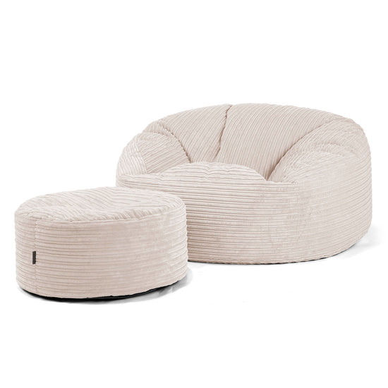 Mammoth Sofa Sitzsack XXL - Cord Creme 04