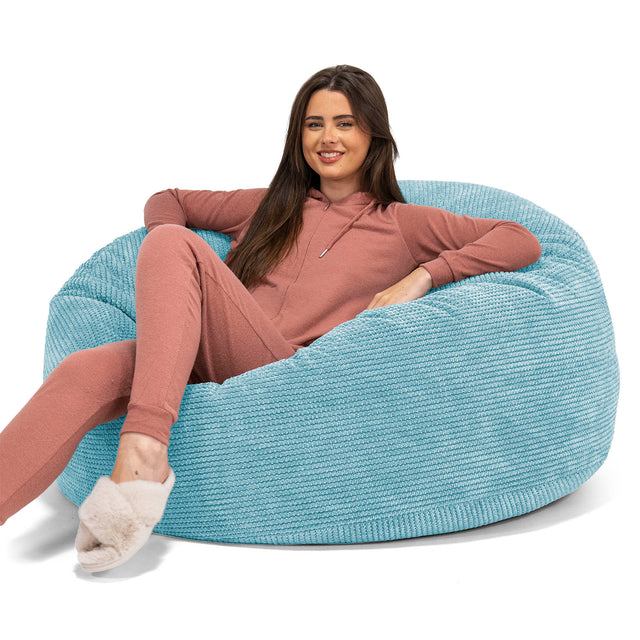 Mammoth Sofa Sitzsack XXL - Pom-Pom Türkis 01