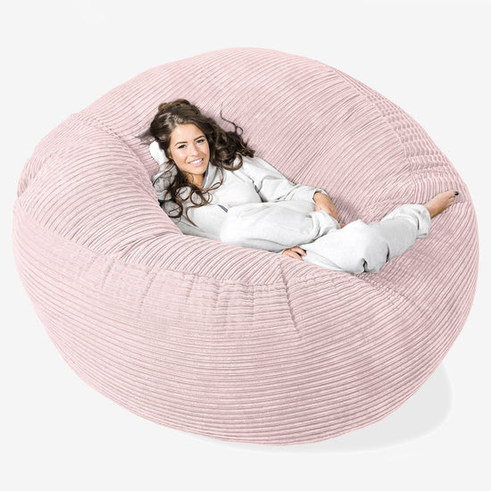 Mega-Mammoth Sofa Sitzsack XXL - Cord Rosa 01