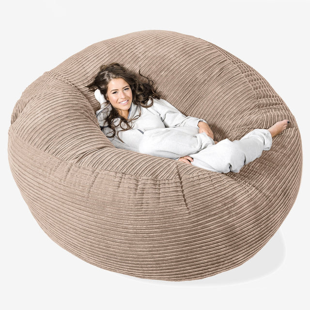 Mega-Mammoth Sofa Sitzsack XXL - Cord Sand 01