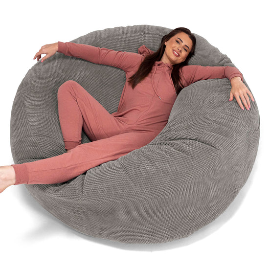 Mega-Mammoth Sofa Sitzsack XXL - Pom-Pom Anthrazit 01