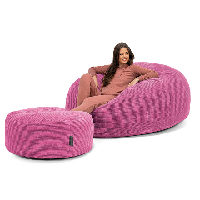 Mega-Mammoth Sofa Sitzsack XXL - Pom-Pom Pink 02