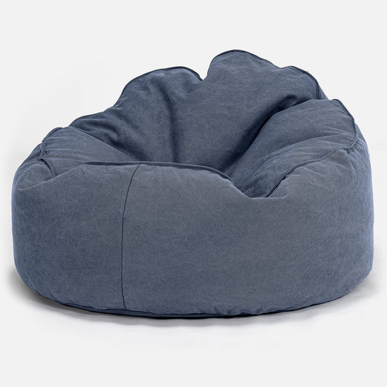 Archi Sitzsack - Stonewashed-stoff Marineblau 01
