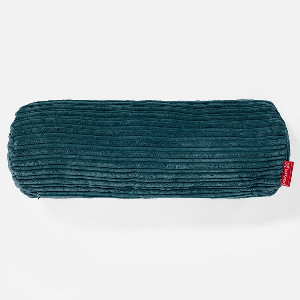 Nackenrolle Kissen 20 x 55cm - Cord Blaugrün 01
