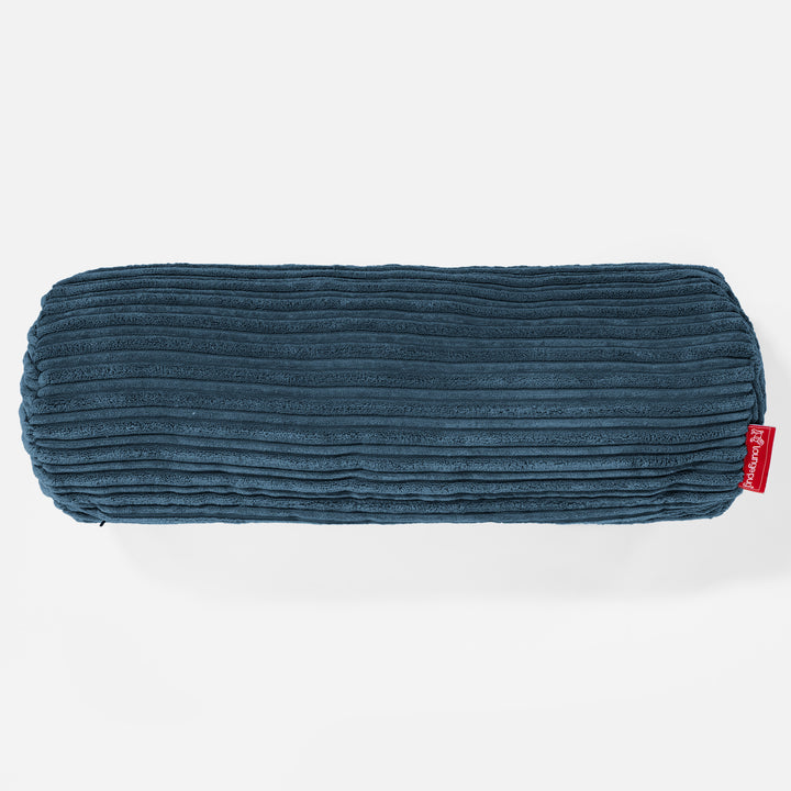 Nackenrolle Kissen 20 x 55cm - Cord Marineblau 02