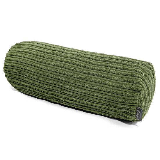 Nackenrolle Dekokissen / Sofa Kissenbezug 20 x 55cm - Cord Nadelwaldgrün 01