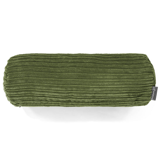 Nackenrolle Dekokissen / Sofa Kissenbezug 20 x 55cm - Cord Nadelwaldgrün 02