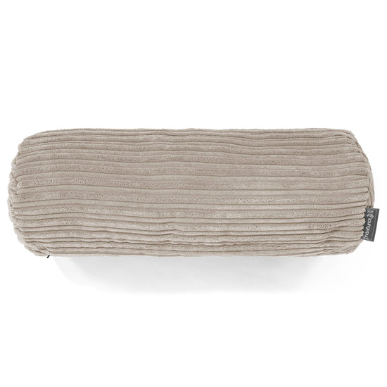 Nackenrolle Kissen 20 x 55cm - Cord Nerzfarben 02